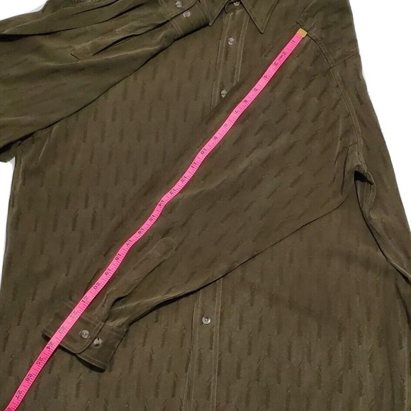 Vintage Kuhl‎ "Alf" (Men's Large) Long Sleeve Button Front Shirt Green Tencel - Picture 10 of 10